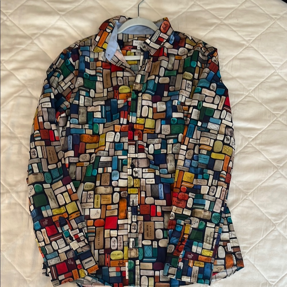 Paul Smith Jr button down cotton shirt 
Size 16 - Slim Fit